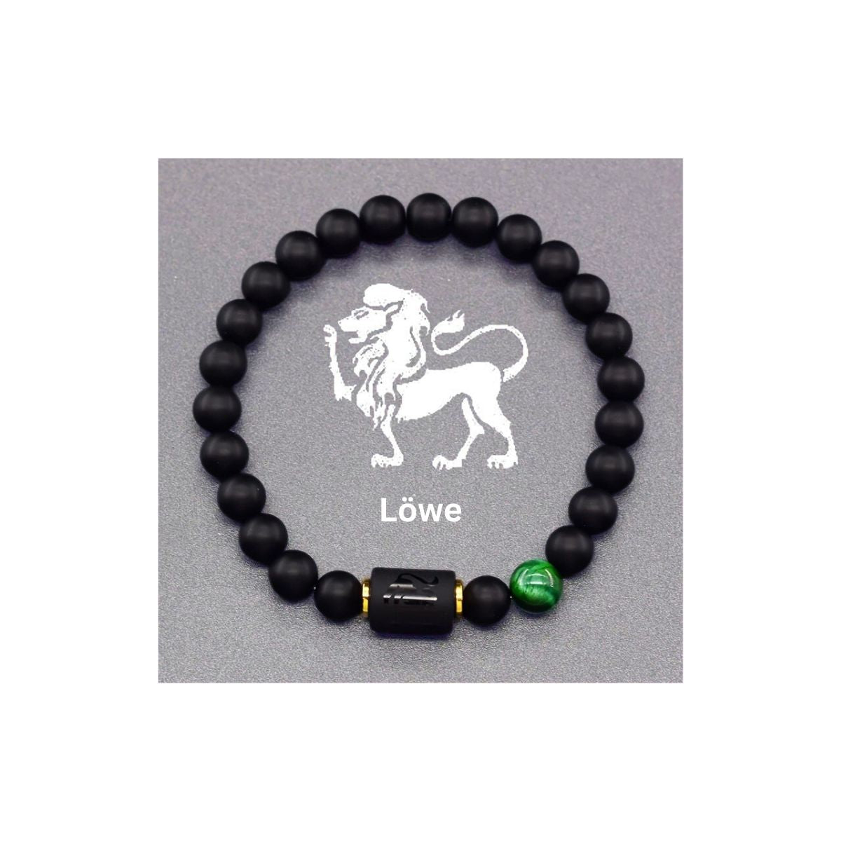 "Sternzeichen Perlenarmband" – Lava & Naturstein