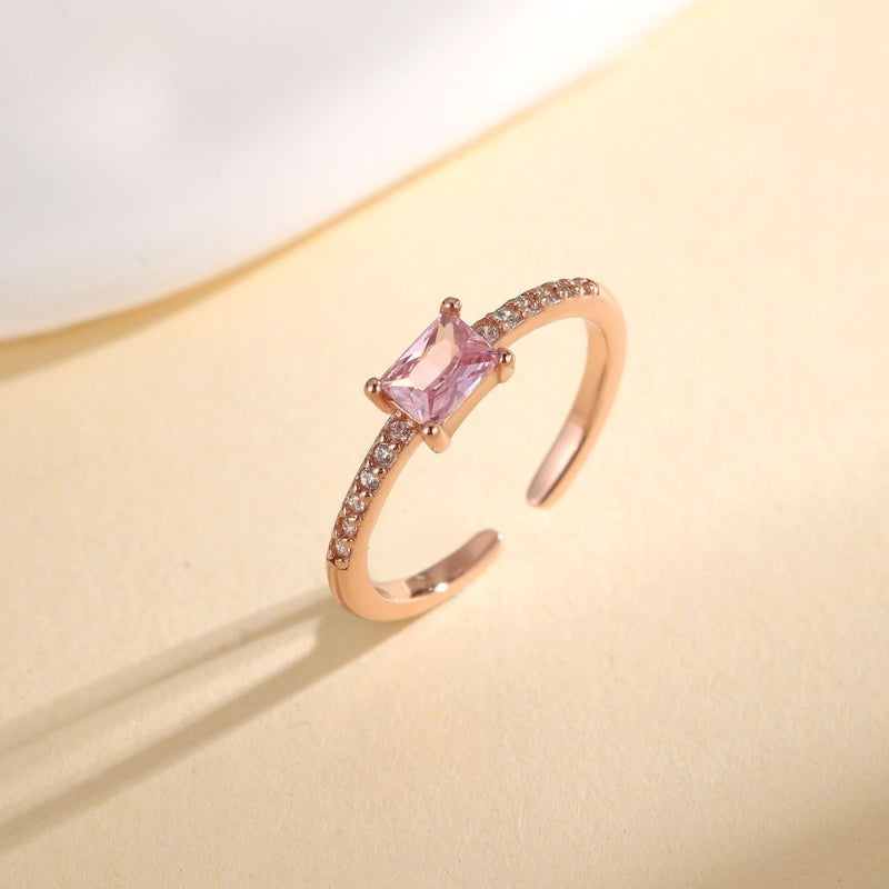 "Rosé Glow Zehenring" – 925 Sterling Silber (verstellbar)
