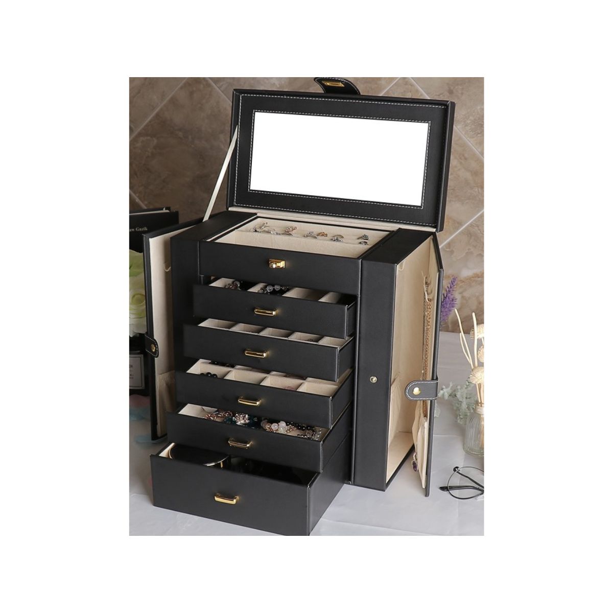 "Eleganza Black" – Der Premium-Schmuckkasten