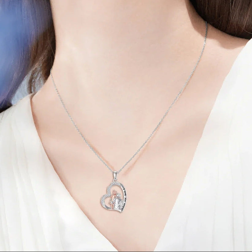 "Forever Love" - Damenkette – Edelstahl mit Herzanhänger