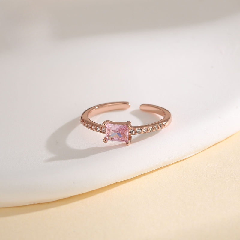 "Rosé Glow Zehenring" – 925 Sterling Silber (verstellbar)