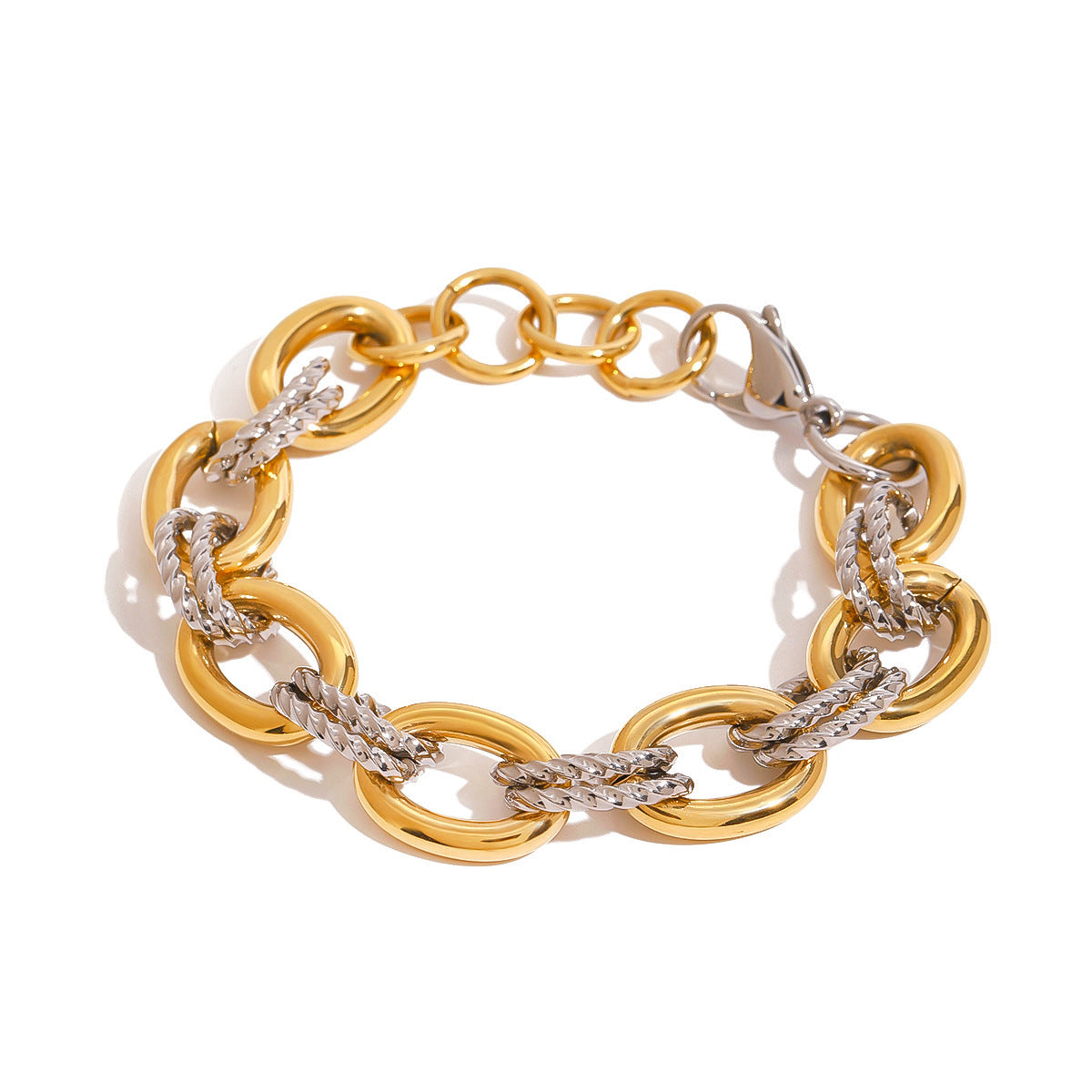 "Eterna Shine" – Armband in Gold & Silber