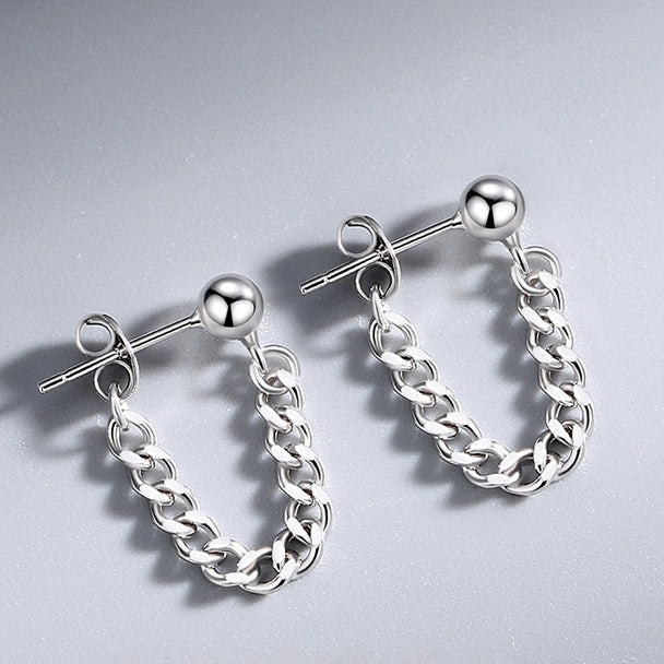 „AURELIA Chain Studs" – Ohrstecker in Silber