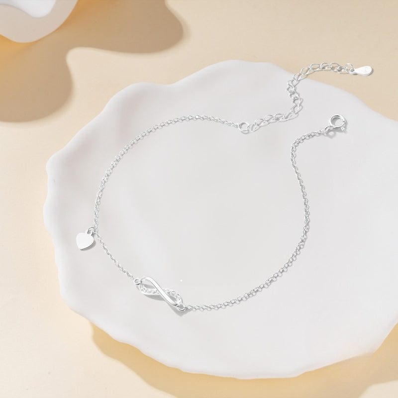 „Infinity Love Sparkle“ -Fußkettchen