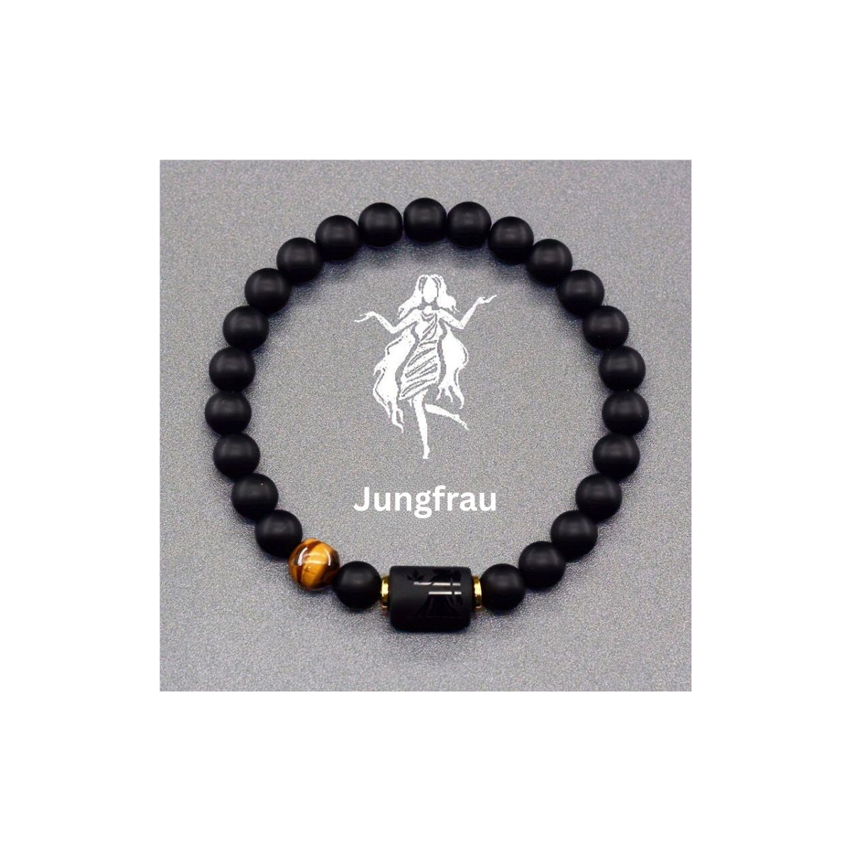 "Sternzeichen Perlenarmband" – Lava & Naturstein