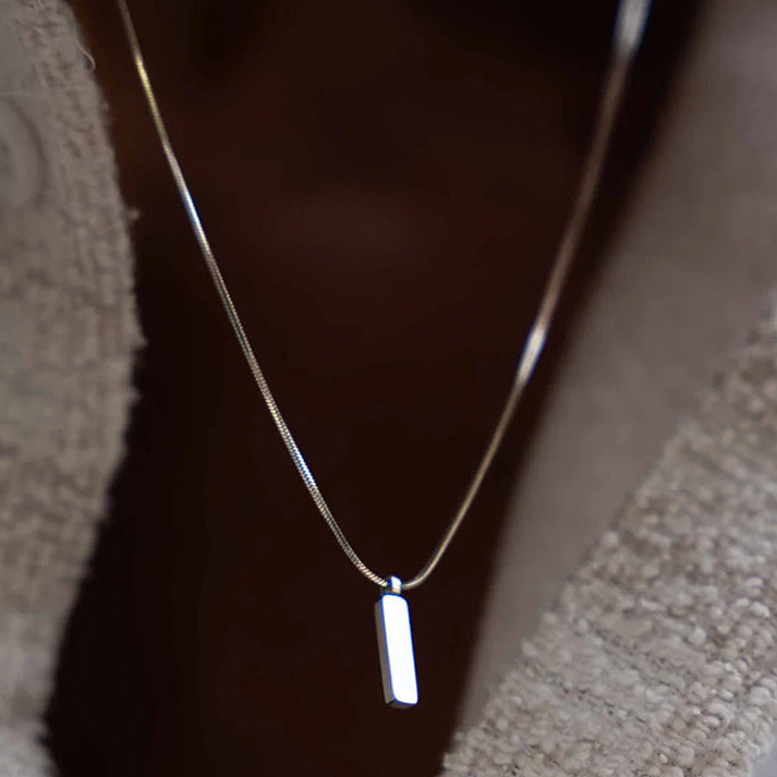 "GeoChain"- Herren Halskette mit Anhänger