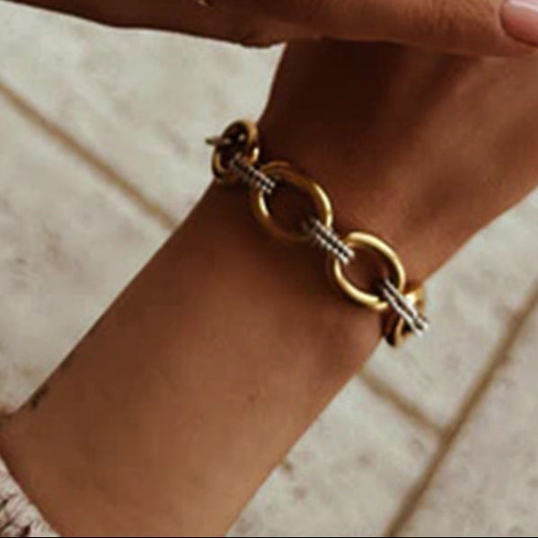 "Eterna Shine" – Armband in Gold & Silber