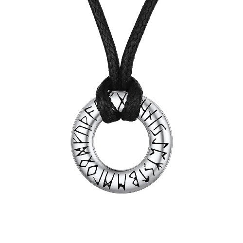 “Luen Steel Circle” – Herren Halskette mit Anhänger