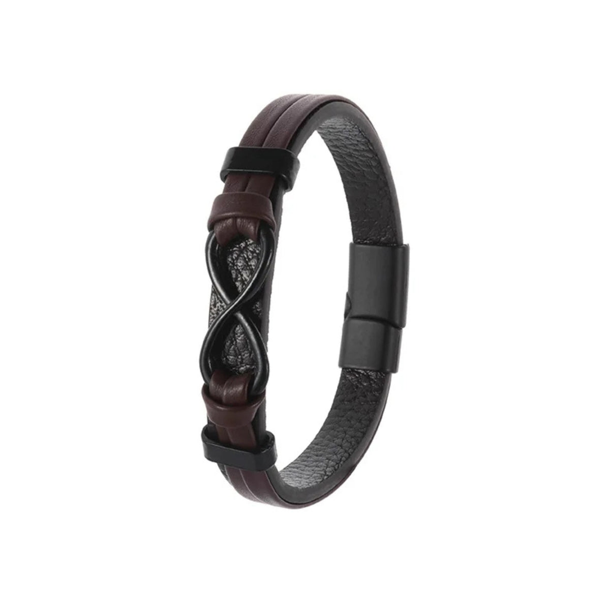 „Infinity“ - Herren Armband aus Kunstleder