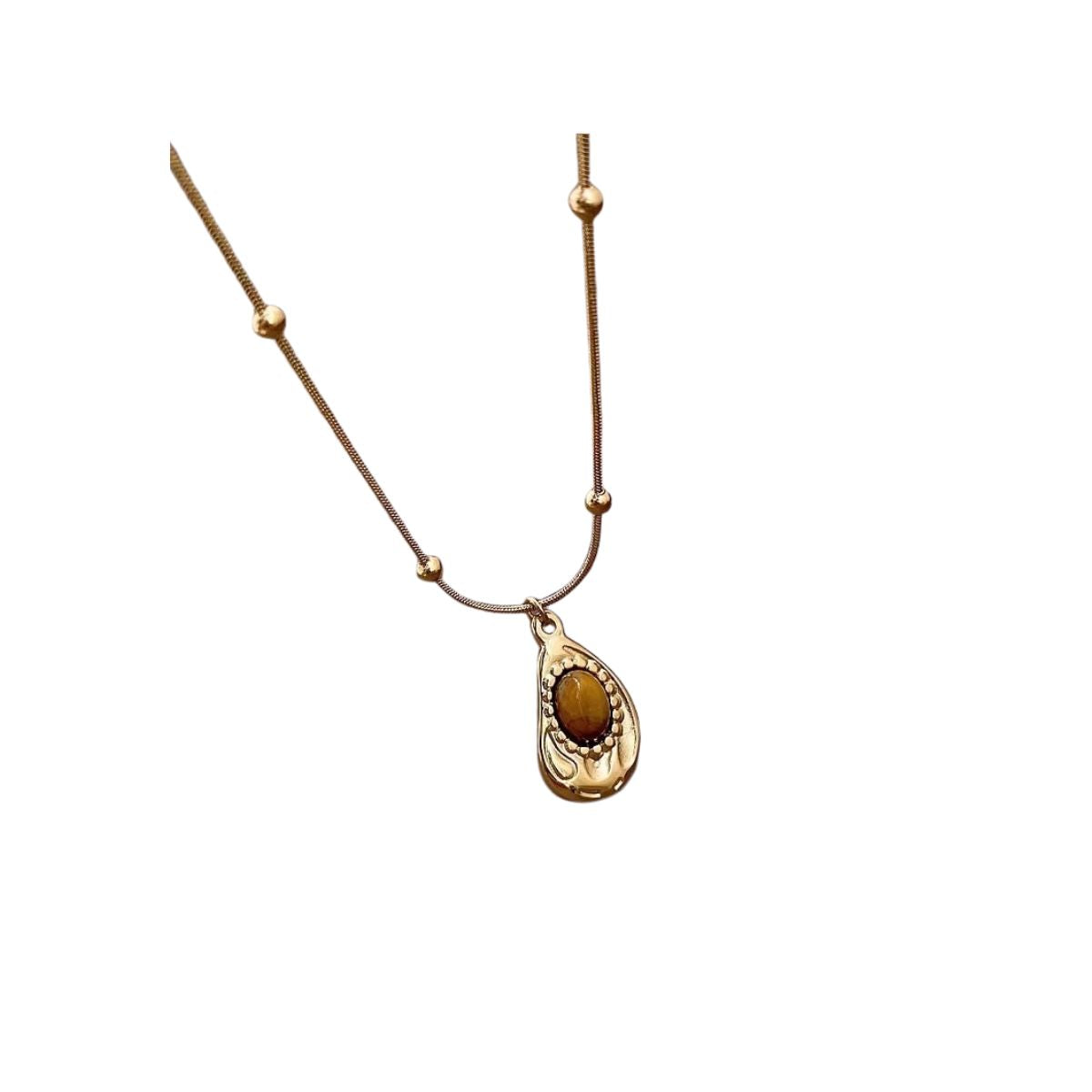 "Tigra Gold"- Halskette mit Tigerauge