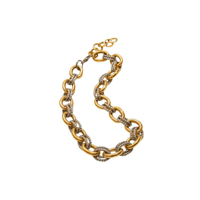 "Eterna Shine" – Halskette in Gold & Silber