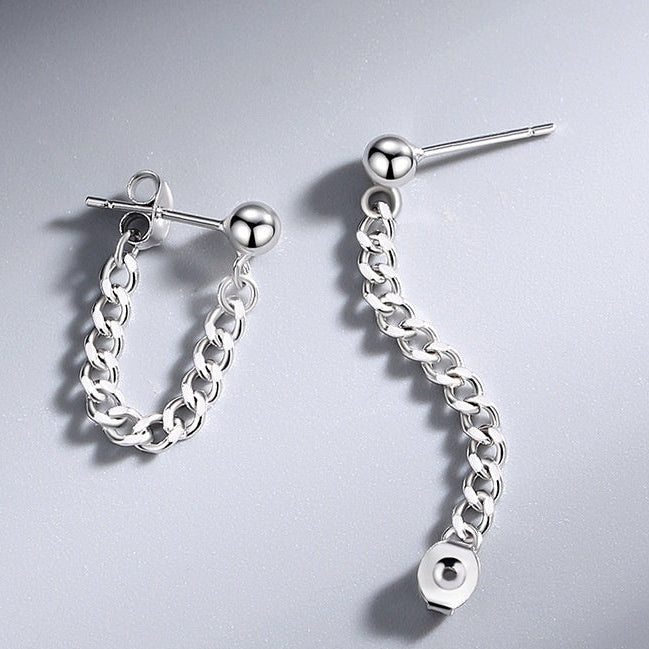 „AURELIA Chain Studs" – Ohrstecker in Silber