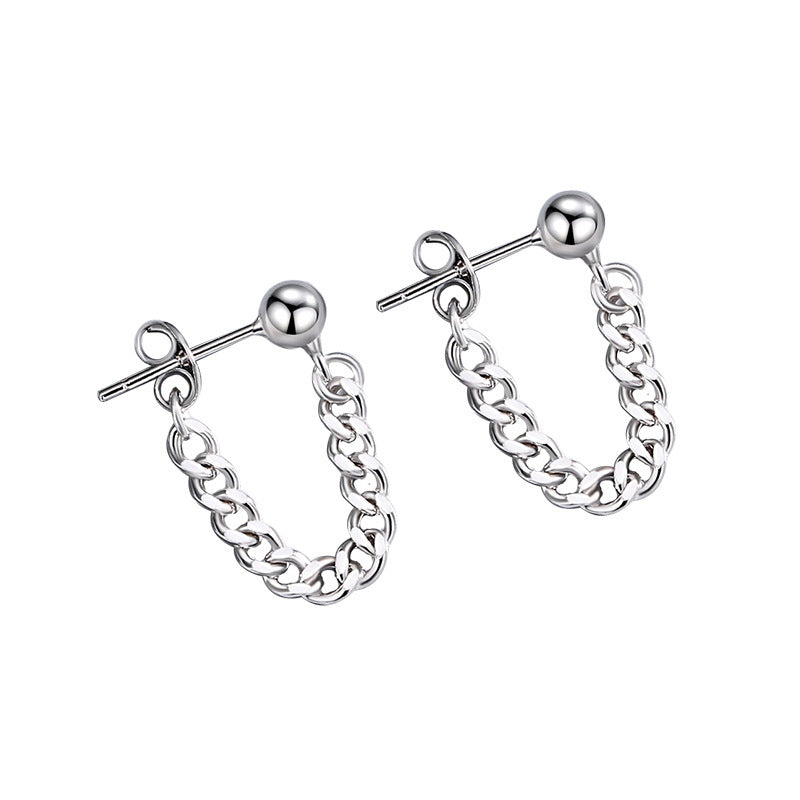 „AURELIA Chain Studs" – Ohrstecker in Silber