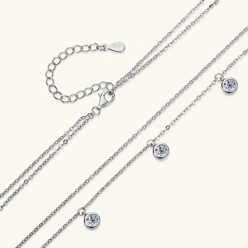 "Shine Elegance" - Doppellagige Damen Halskette