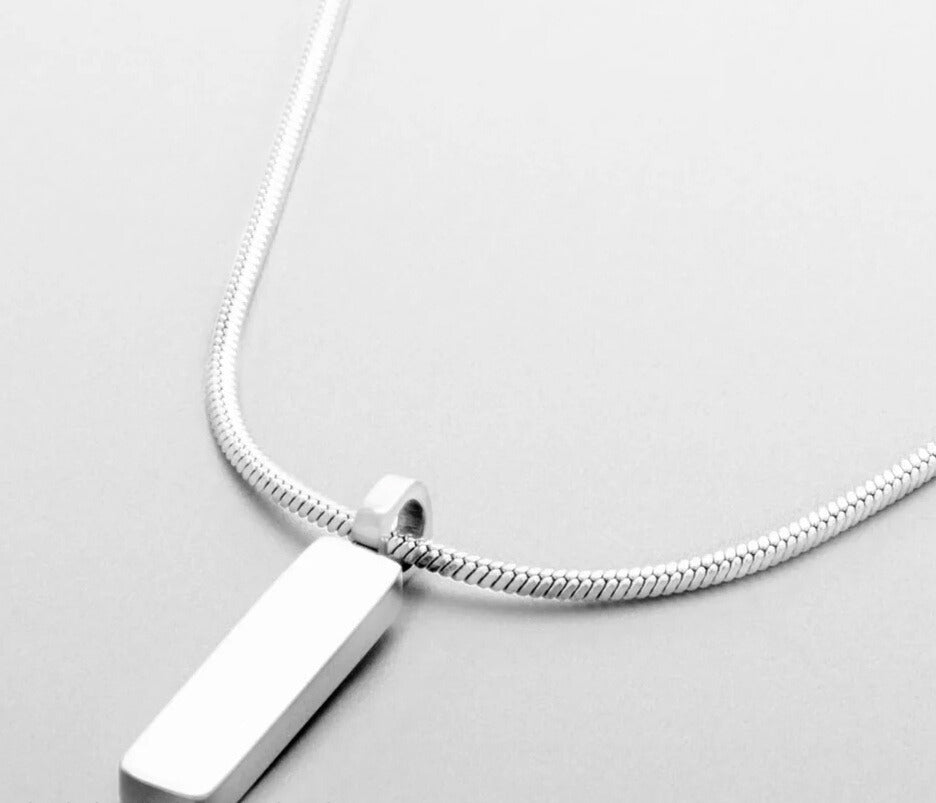 "GeoChain"- Herren Halskette mit Anhänger