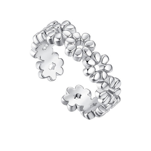 "Blossom Zehenring" – Verstellbar in Silber & Gold