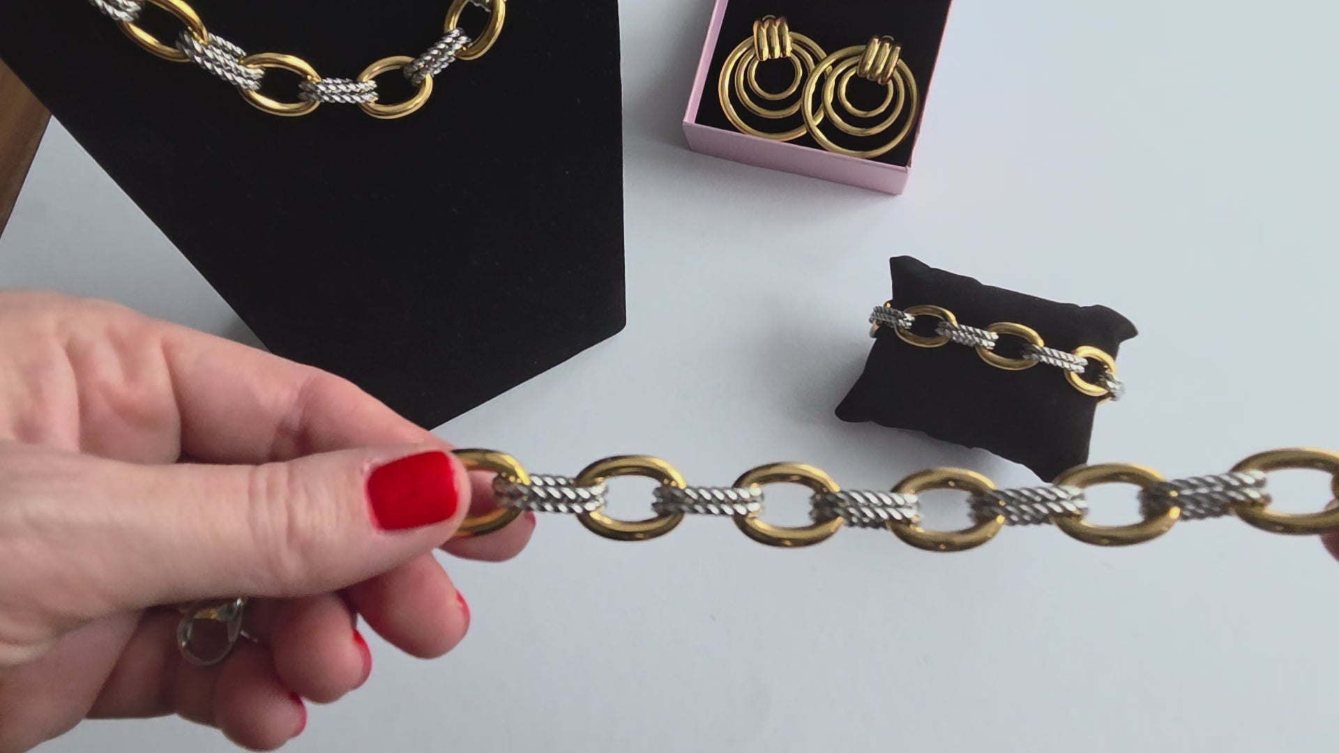 "Eterna Shine" – Armband in Gold & Silber